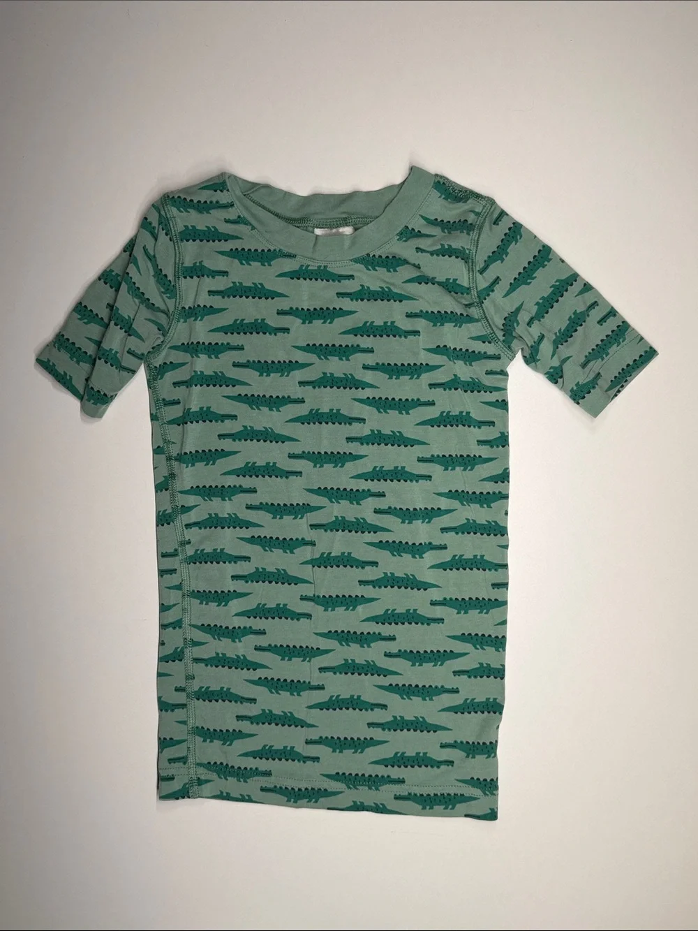 Hanna Andersson Green Alligator Pajama Set - Size 5